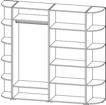 Радиусный шкаф Алексa-11 - Схема