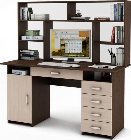 Письменный стол Нео-7Я с надстройкой вариант 3