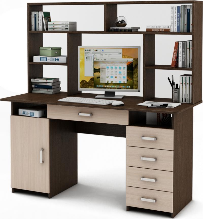 Письменный стол Нео-7Я с надстройкой вариант 4