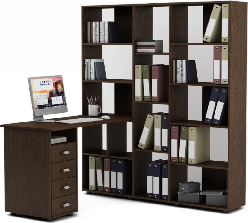 Стол-стеллаж Женева-4 вариант 3