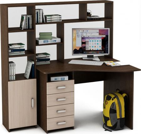 Уголок школьника Нео-18 с надстройкой вариант 3