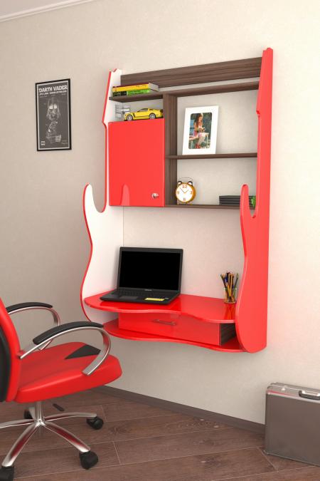 Навесной компьютерный стол Лайн-1 вариант 3