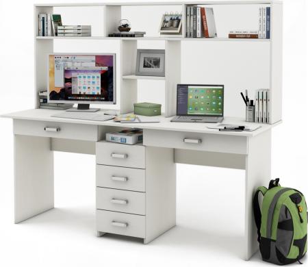 Письменный стол Нео-11Я с надстройкой вариант 1