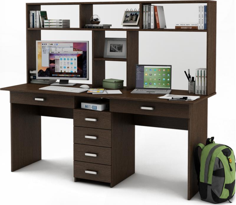 Письменный стол Нео-11Я с надстройкой вариант 3