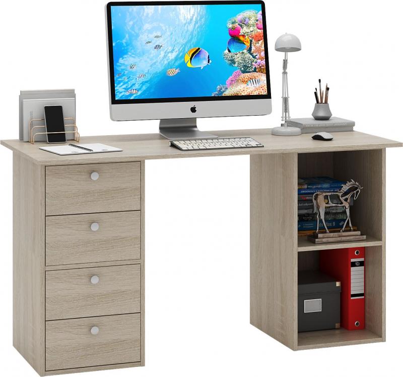 Стол двухтумбовый Прайм-63 вариант 4