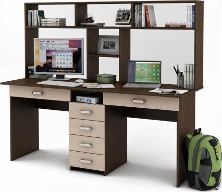 Письменный стол Нео-11Я с надстройкой вариант 3