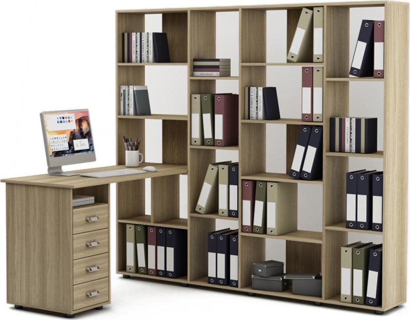 Стол-стеллаж Женева-5 вариант 3