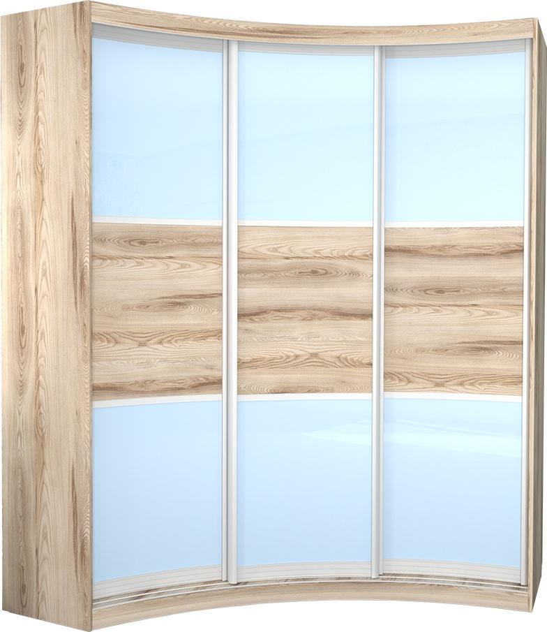 Радиусный шкаф-купе Лайн-18 вариант 1