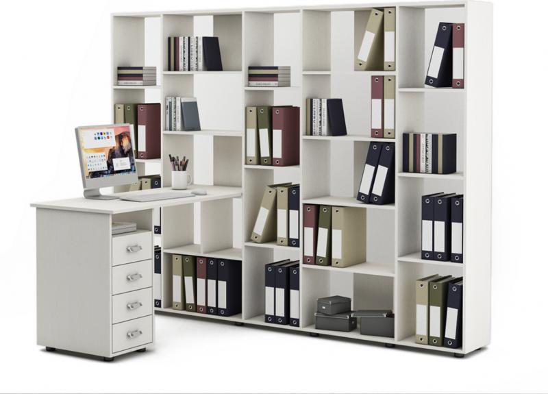 Стол-стеллаж Женева-6 вариант 1