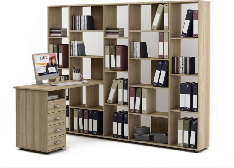 Стол-стеллаж Женева-6 вариант 3