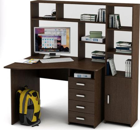 Уголок школьника Нео-19 с надстройкой вариант 2