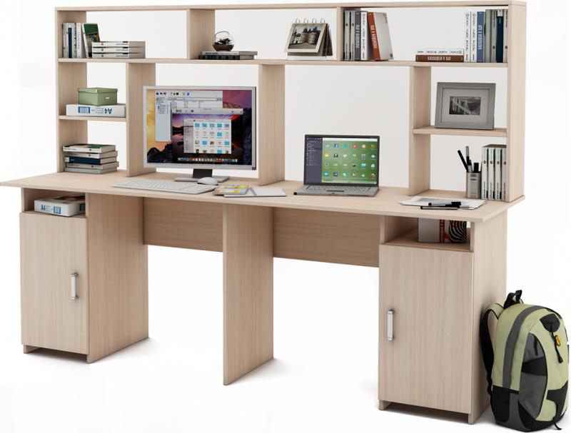 Письменный стол Нео-12 с надстройкой вариант 1