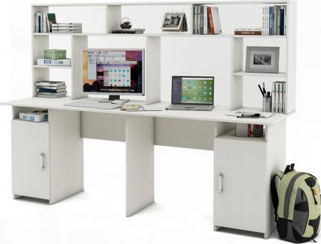 Письменный стол Нео-12 с надстройкой вариант 1