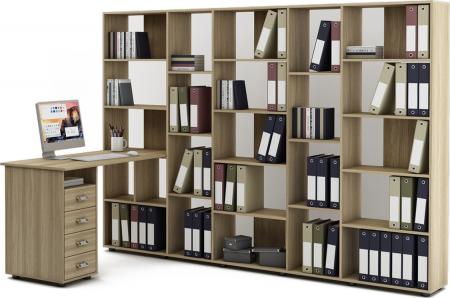 Стол-стеллаж Женева-7 вариант 2