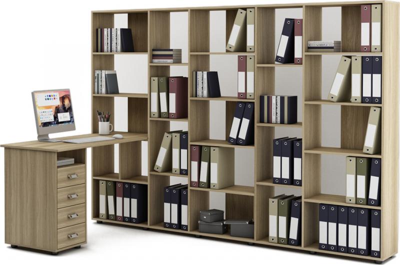 Стол-стеллаж Женева-7 вариант 3