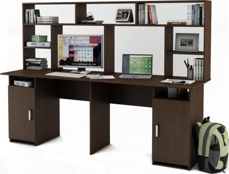 Письменный стол Нео-12 с надстройкой вариант 2