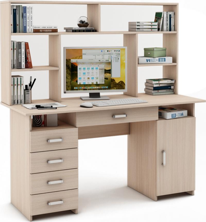 Письменный стол Нео-8Я с надстройкой вариант 1