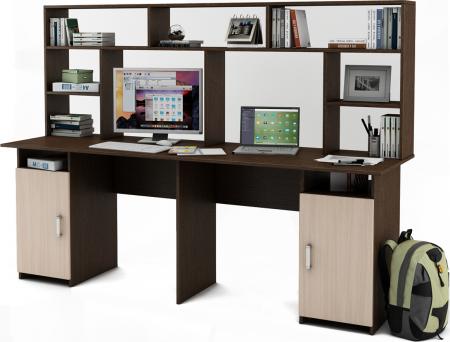 Письменный стол Нео-12 с надстройкой вариант 3