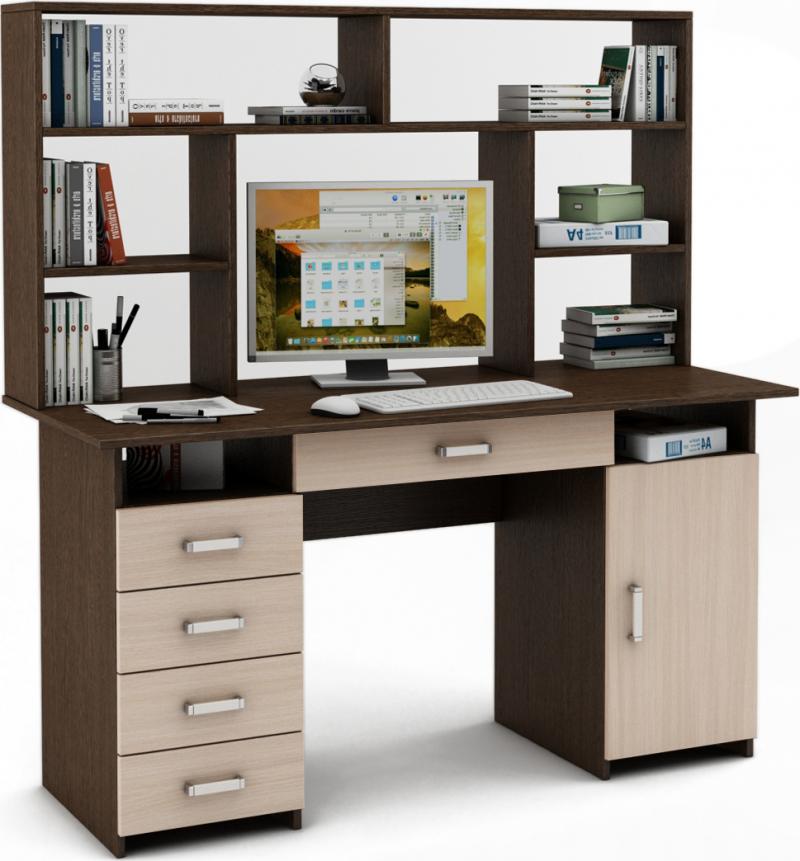 Письменный стол Нео-8Я с надстройкой вариант 4