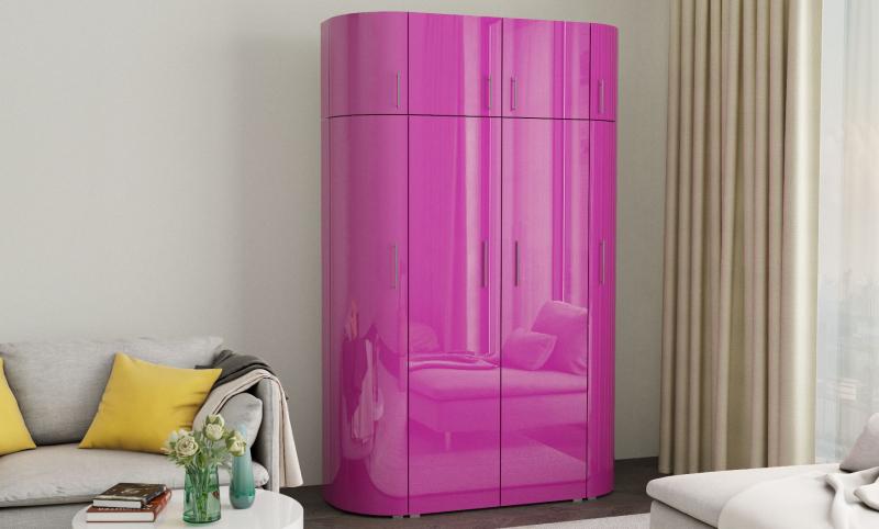 Радиусный шкаф Алексa-4 вариант 3