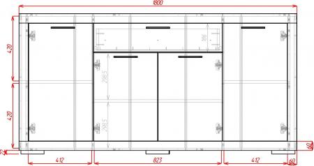 Комод Омега-4-М вариант 2