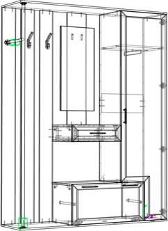 Прихожая Арнем-2 вариант 2