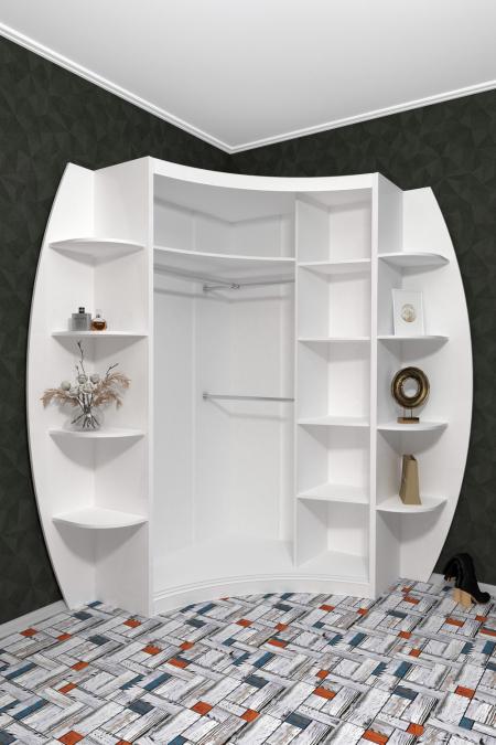 Радиусный шкаф-купе Лайн-21 вариант 4