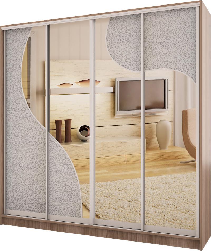 Шкаф-купе Лидл-18 Кожа вариант 1