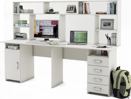 Письменный стол Нео-13 с надстройкой вариант 1