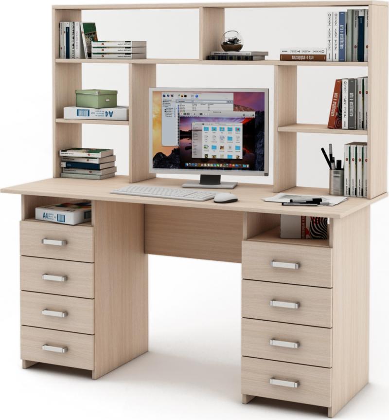 Письменный стол Нео-9 с надстройкой вариант 1