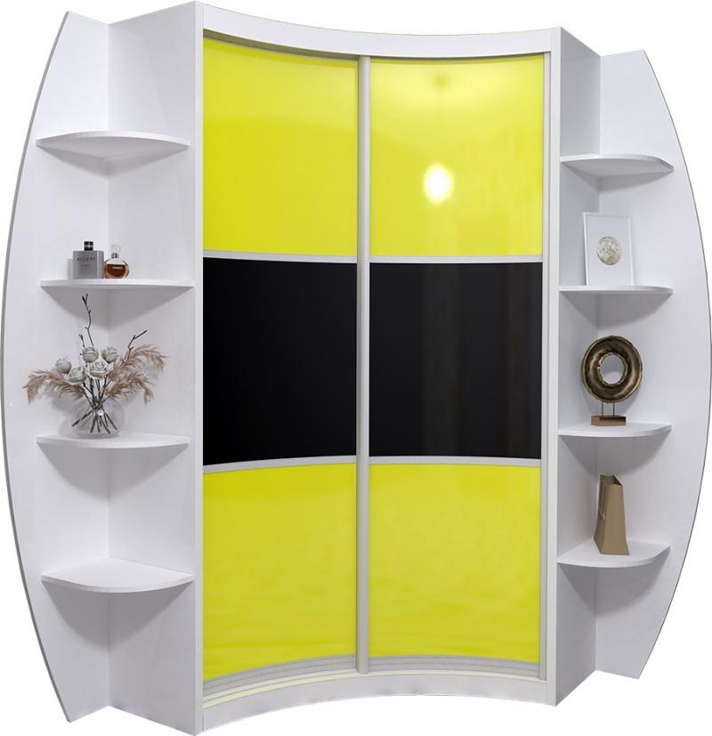 Радиусный шкаф-купе Лайн-21 вариант 1