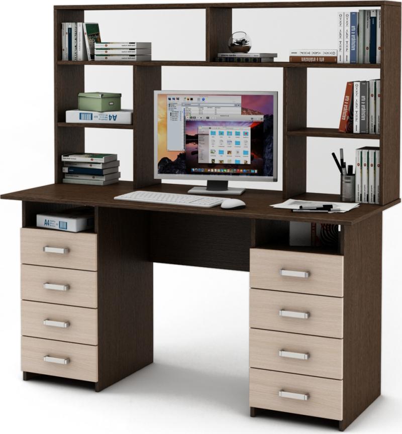 Письменный стол Нео-9 с надстройкой вариант 4