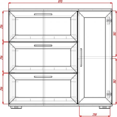 Комод Телия-2 вариант 1