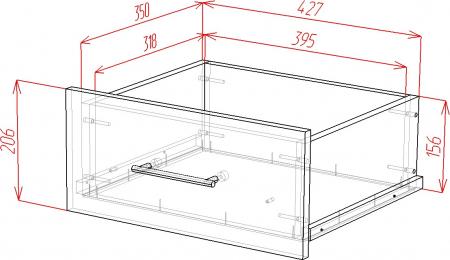 Комод Омега-14-М вариант 4