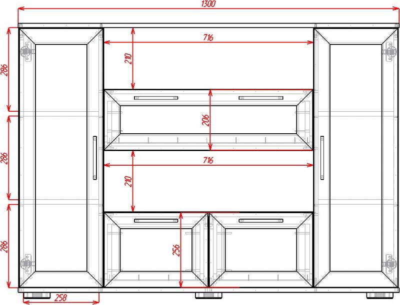 Комод Телия-6 вариант 2