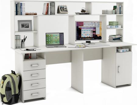 Письменный стол Нео-14 с надстройкой вариант 1