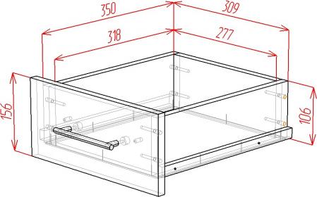 Комод Омега-3 вариант 4