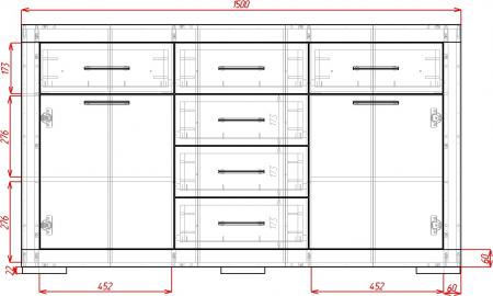 Комод Омега-15-М вариант 2