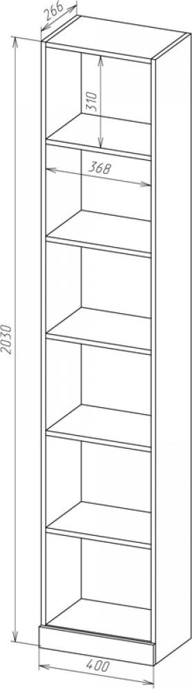 Книжный шкаф Венди-11 - Схема