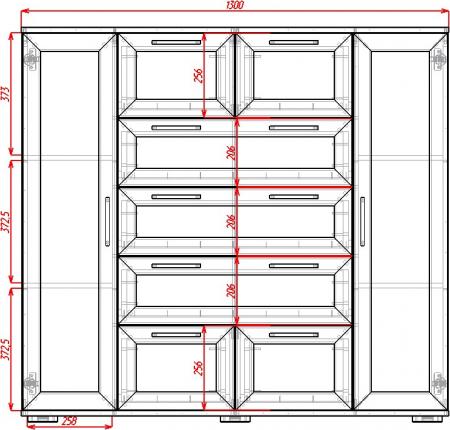Комод Телия-4 вариант 1