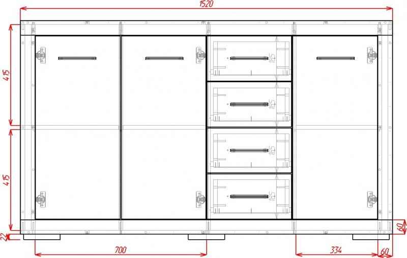 Комод Омега-5-М вариант 3