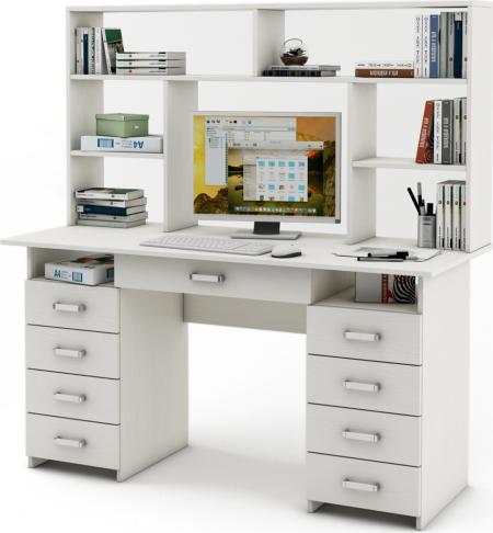 Письменный стол Нео-9Я с надстройкой вариант 1