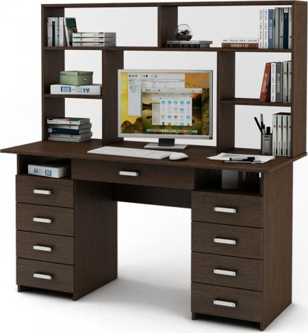 Письменный стол Нео-9Я с надстройкой вариант 2