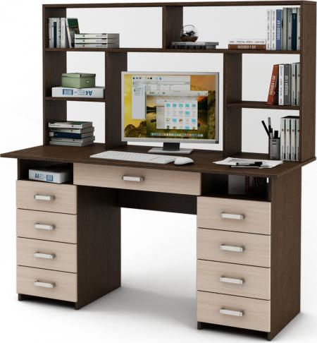 Письменный стол Нео-9Я с надстройкой вариант 3