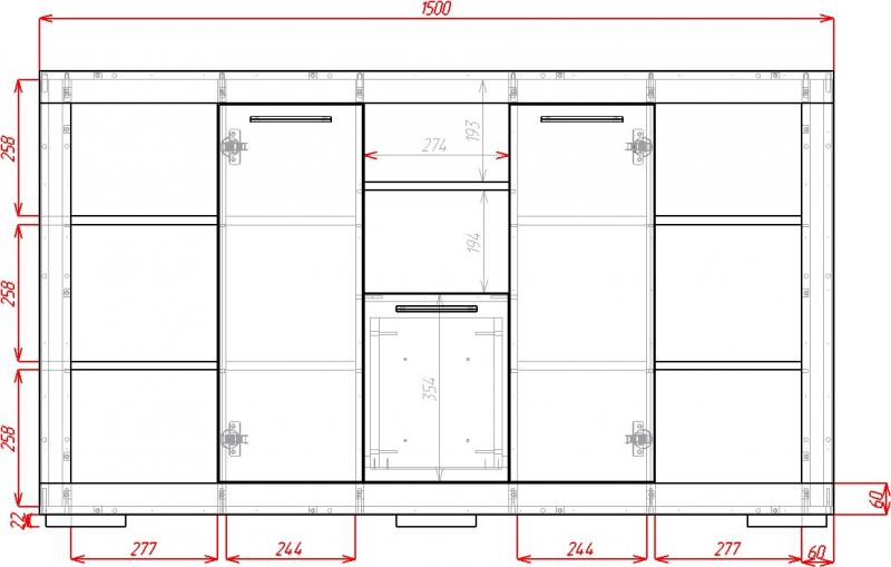 Комод Омега-18 вариант 2