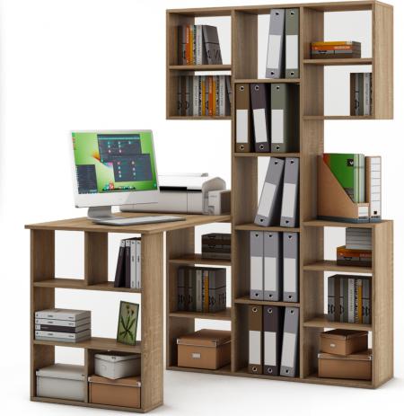 Стол-стеллаж Мира-35 вариант 1