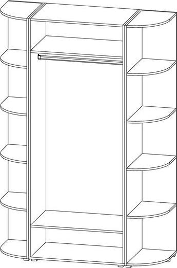 Радиусный шкаф Алексa-3 - Схема