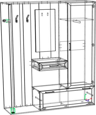 Прихожая Арнем-6 вариант 3