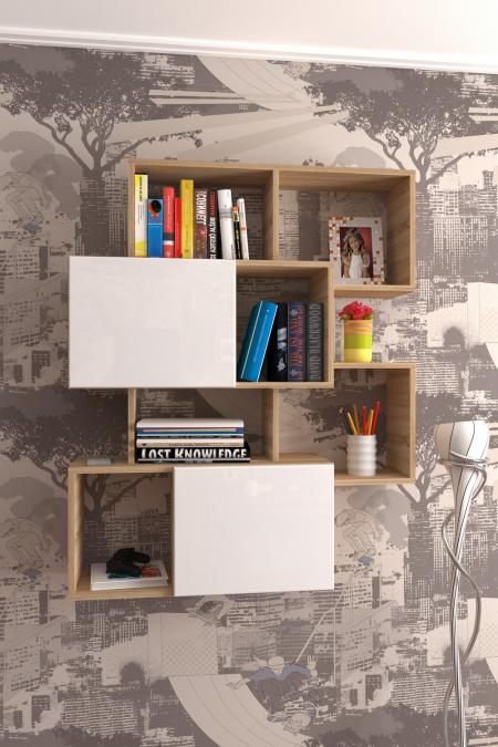 Полка для книг Лайн-10 вариант 2