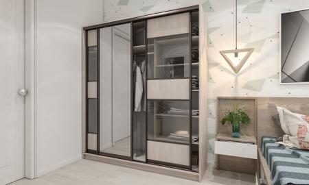 Шкаф-купе Лофт-32 вариант 1